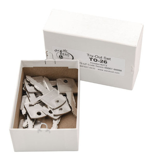 Aero Lock Aero Lock HD73 Tryout Keys Set For Honda ATV and Motorcycles - 16 Keys Picks & Decoders