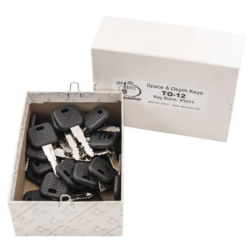 Aero Lock Aero Lock KW14 Tryout Keys Set For Kawasaki Motorcycles - Code Series: A,B 8001-9000 - 32 Keys Try-out Keys