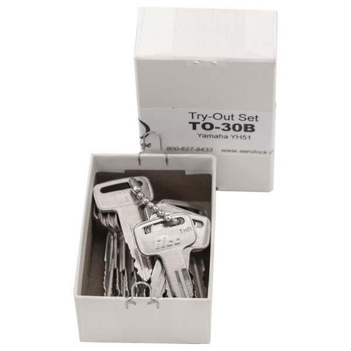 Aero Lock Aero Lock YH51 Tryout Keys Set Yamaha, Suzuki ATV and Motorcycles 1981 & Up - Code Series: F - 16 Keys Our Brands