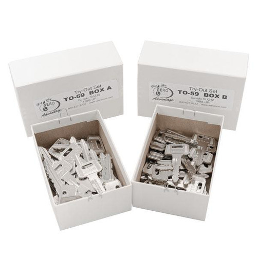 Aero Lock SUZ12 Tryout Keys Set Suzuki ATV and Motorcycles 1988 & Up - Code Series: 6001-7000 - 64 Keys