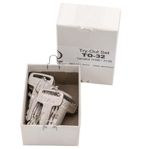 Aero Lock Aero Lock YH46 Tryout Keys Set Yamaha, Suzuki ATV and Motorcycles 1981 & Up - Code Series: A - 16 Keys Try-out Keys