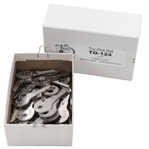 Aero Lock AP5 Tryout Keys For TriMark Locks - Code Series: TM, 51-100,151-200, 500-650, 901-950 - 42 Keys