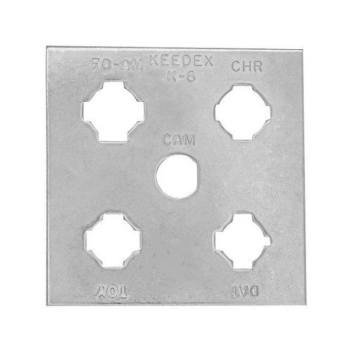 KEEDEX Keedex K-8 Impressioning Plate (Chrysler, Ford, AMC, Toyota, Nissan, & Cam Lock) KEEDEX