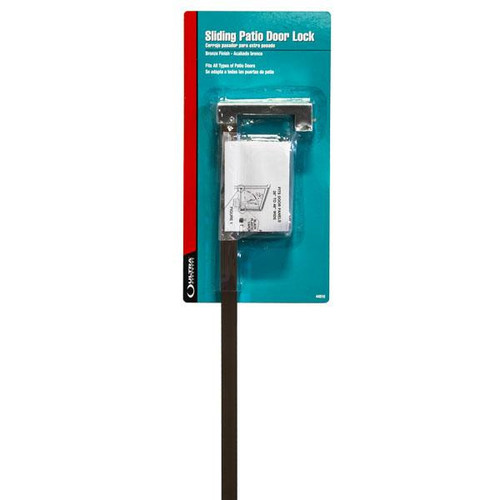Ultra 44910 Patio Bar / Charlie Bar Sliding Door Lock - Bronze