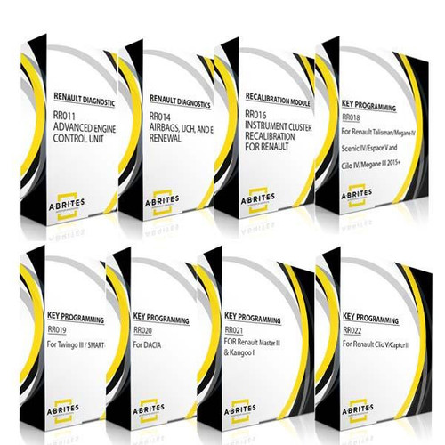 ABRITES RENAULT Full Software Pack: RR011, RR014, RR016, RR018, RR019, RR020, RR021, RR022