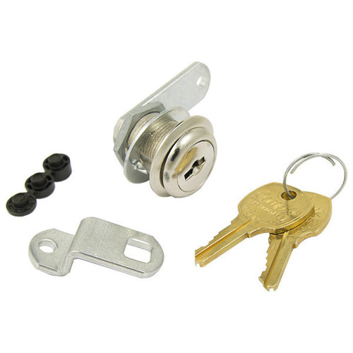 Compx C8054 Disc Tumbler Cam Lock 15/16" C415A Keyed Alike, 14A Bright Nickel