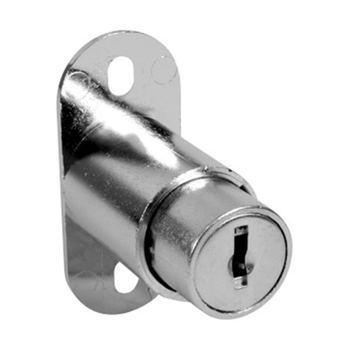 Compx C8043 Sliding Doors Lock Plunger 1" C415A Keyed Alike, 14A Bright Nickel