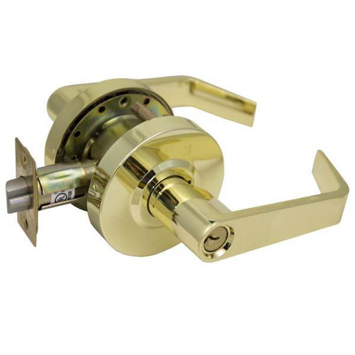 TELL PRO LINE Grade 2 Lever SCC Keyway KA4 Storeroom - Bright Brass US3