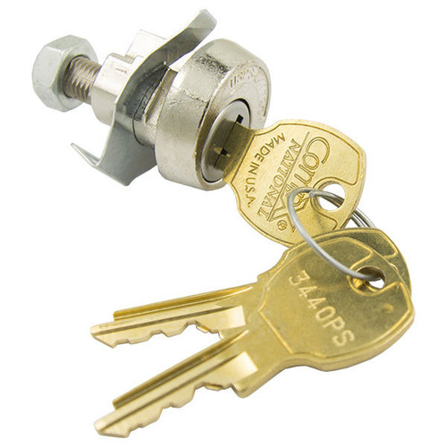 CompX Compx C9100 New Pin Tumbler Mailbox Shutter Clockwise - Bright Nickel Shop Hardware