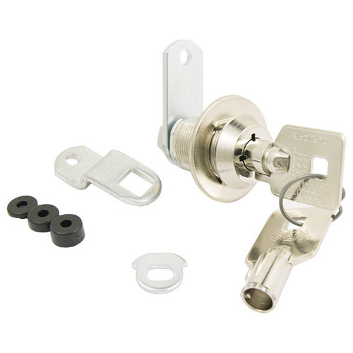 CompX Compx Pin Tumbler Cam Lock 15/16 Cam Keyed Alike 80 - US26 Bright Chrome Our Hardware Brands