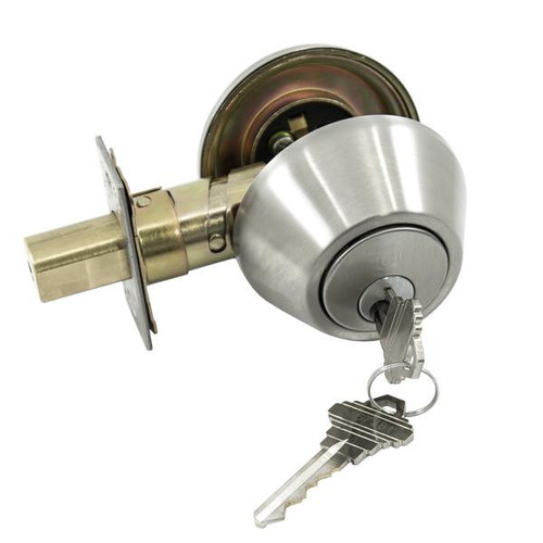 TELL TELL PRO LINE DB2062 Grade 2 Double Cylinder Deadbolt K2 - SC1 - Stainless Steel 32D TELL