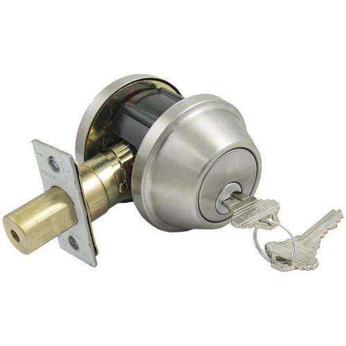TELL TELL PRO LINE DB1060 Heavy Duty Grade 2 Single Cylinder Deadbolt K2 - SC1 - 32D Shop Hardware