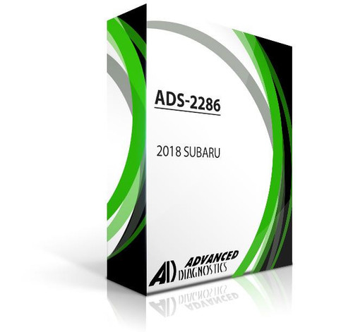 2018-2019 Subaru USA Vehicles Smart Pro Key Programming Software ADS2286 
