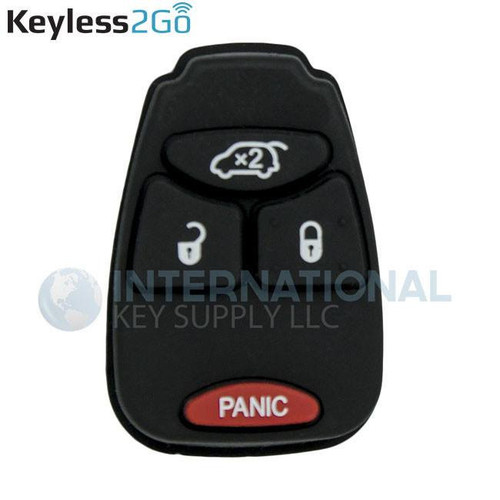 Keyless2Go Replacement 4 Button Pad for Dodge Chrysler Jeep Our Brands