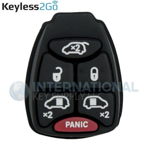 Keyless2Go Replacement 6 Button Pad for Dodge Chrysler Jeep Keyless2Go