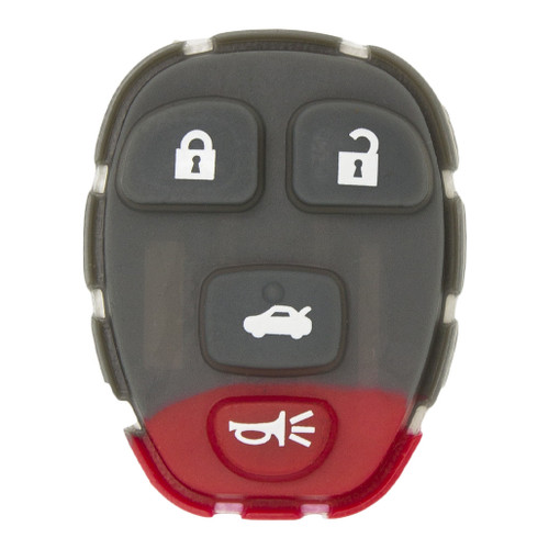 Keyless2Go Replacement 4 Button Pad for GM KOBGT04A Our Brands