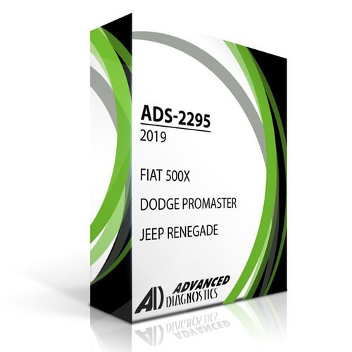 Advanced Diagnostics 2019 Fiat 500X, Dodge Promaster, and Jeep Renegade Bladed Keys Programming Software ADS2295 For Smart Pro Smart Pro