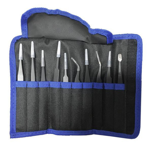 KEY SENTIALS KEYSENTIALS 10pcs Set Stainless Tweezers High Precision Tip For Soldering Our Brands