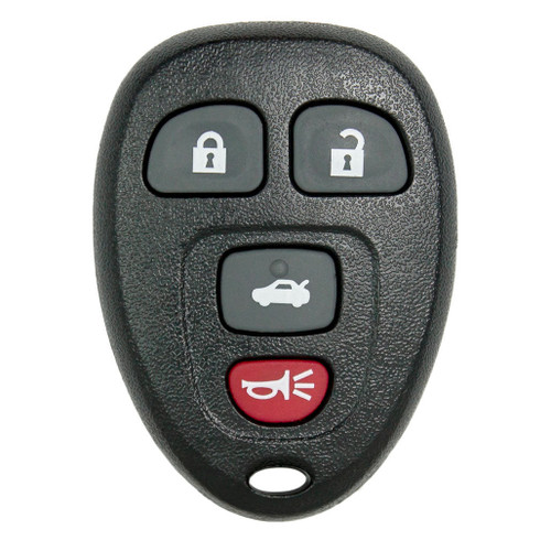 Keyless2Go Buick Chevrolet Pontiac 4 Button Remote KOBGT04A 15252034