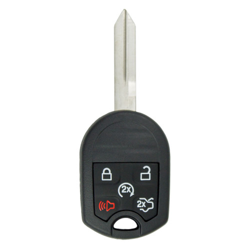 Keyless2Go Keyless2Go 5 button Remote Head Key Replacement for Ford 164-R8000 New Style Remote Head Keys
