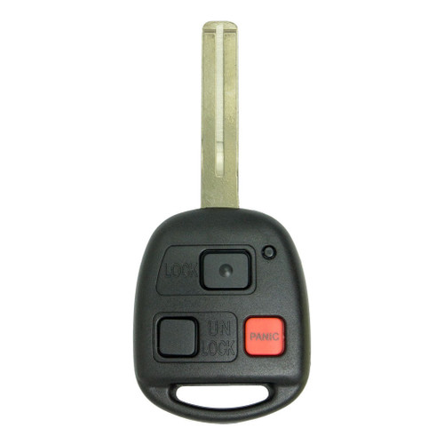 Keyless2Go Keyless2Go Remote Key w/Red Button 4D68 Chip Short Blade Replacement for Lexus HYQ1512V Keyless2Go