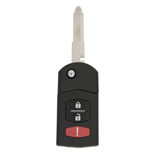 Keyless2Go Mazda 3 Button Remote Flip Key BGBX1T478SKE125-01, CC43-67-5RYC, 315 MHz - Premium Aftermarket