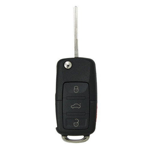 Keyless2Go 4 Button Volkswagen Remote Flip Key NBG8137T, 1J0959753T, 315 MHz - Premium Aftermarket