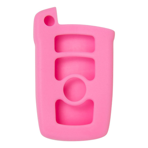 Keyless2Go Replacement Silicone Jacket Keyless Remote Cover BMWJ14 for BMW 7 Series Smart Key FCC ID: LX 8766 S - Pink Shop Automotive