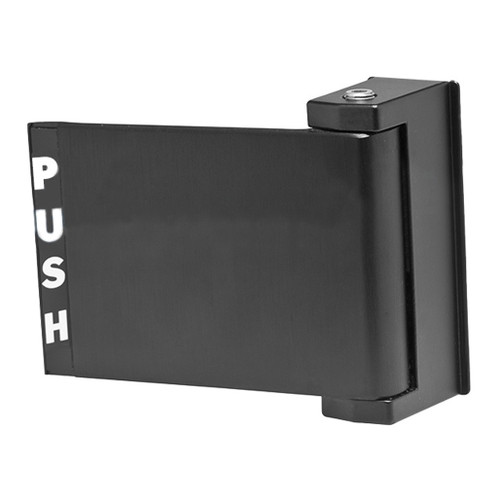 ilco ILCO Storefront Paddle 459 Series - Push To Left - Black Storefront Hardware