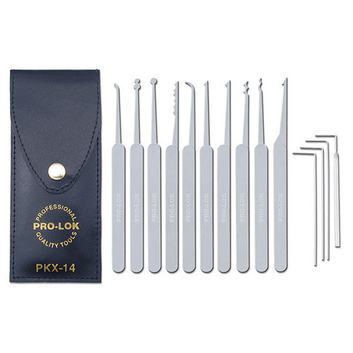 PRO-LOK PRO-LOK Pickset 14 Picks & Case Our Hardware Brands