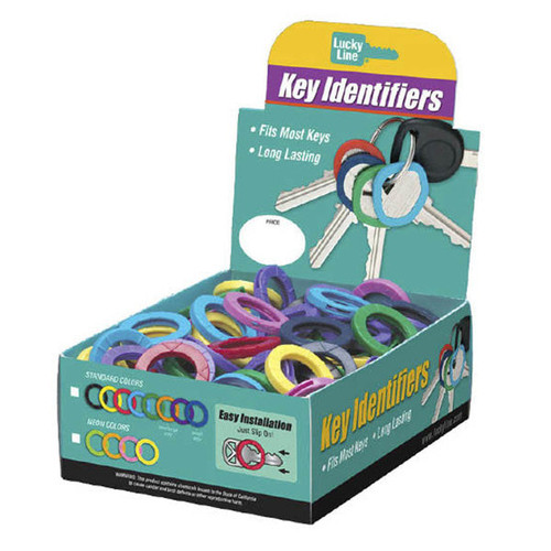Lucky Line Lucky Line Medium Key Identifier ASSORTED - 200 Pcs - Display Box Lucky Line