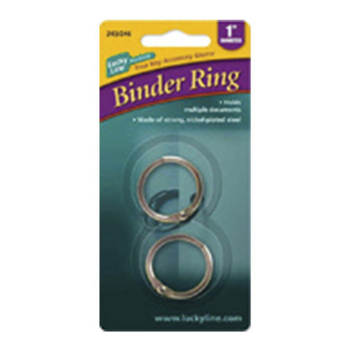 Lucky Line Lucky Line 1 METAL BINDER RINGS - 2 Pcs - Carded Lucky Line