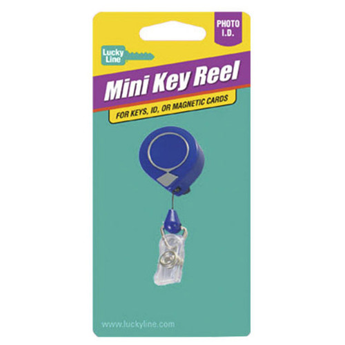 Lucky Line Lucky Line Key Reel Mini-BakÂ with Badge Holder - 1 Pcs - Carded Shop Hardware