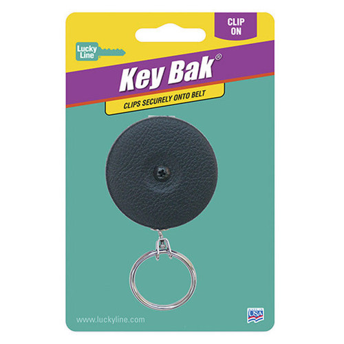 Lucky Line Lucky Line KEY BAK Clip On BLACK - 1 Pcs - Carded Key Tags, Chains & Rings