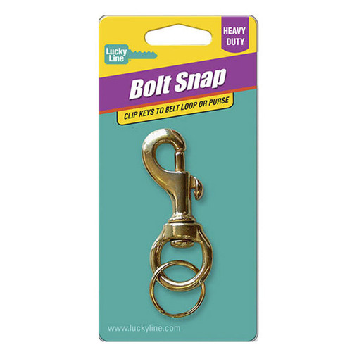 Lucky Line Lucky Line Heavy Duty Boat Snap On Brass - 1 Pcs - Carded Lucky Line