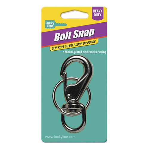 Lucky Line Lucky Line Heavy Duty Boat Snap On Nickel-Plated Zinc - 1 Pcs - Carded Lucky Line