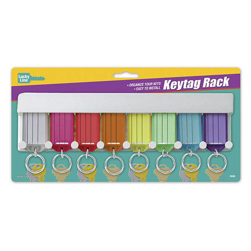 Lucky Line Lucky Line 8 Key Tag Rack Blister - 1 Pcs - Carded Key Tags