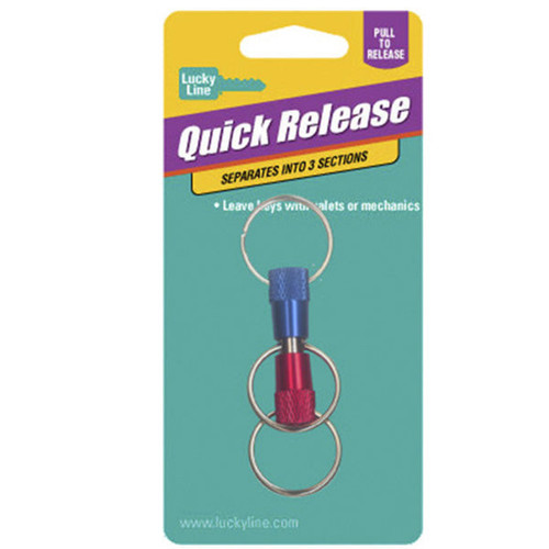 Lucky Line Lucky Line 3-Way Pull Apart Key Release Red and Blue - 1 Pcs - Carded Keys & Accessories