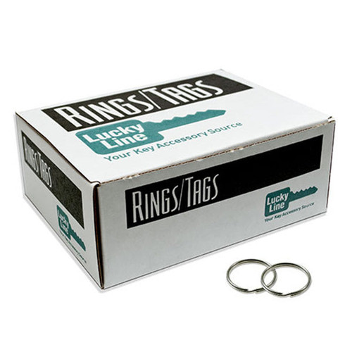 Lucky Line Lucky Line 1-1/8 Inch Split Key Rings Nickel-Plated - 100 Pcs - Display Box Our Hardware Brands