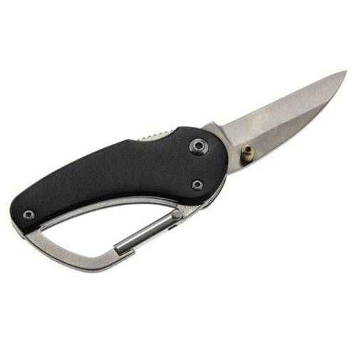 Lucky Line Lucky Line Carabiner Knife BLACK - 1 Pcs - Carded Our Hardware Brands