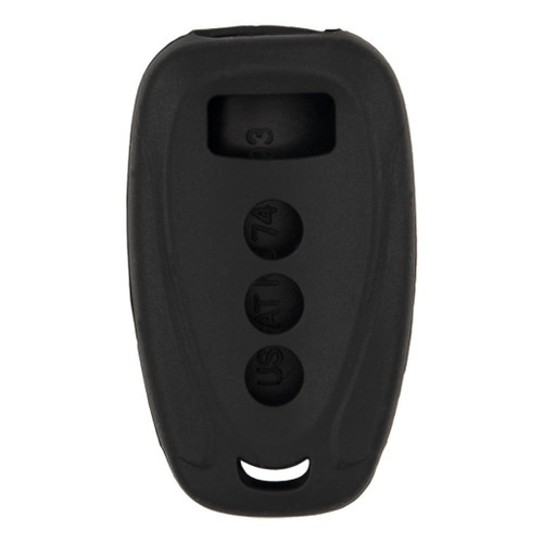 Replacement Silicone Jacket Keyless Remote Cover for GM 4 Button Smart Proximity Keys HYQ4EA HYQ4ES HYQ4AA - Black