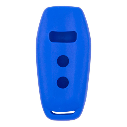 Replacement Silicone Jacket Keyless Remote Cover FRDB104 for Ford 4 Button Smart Key 164-R8109 164-R8111 - Blue