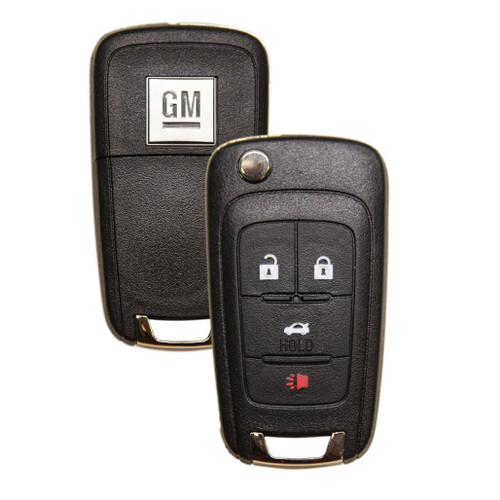 Strattec STRATTEC GM Logo (5927057) 4-Button Proximity Flip Key for Buick and Chevrolet (315 MHZ) OEM Hidden