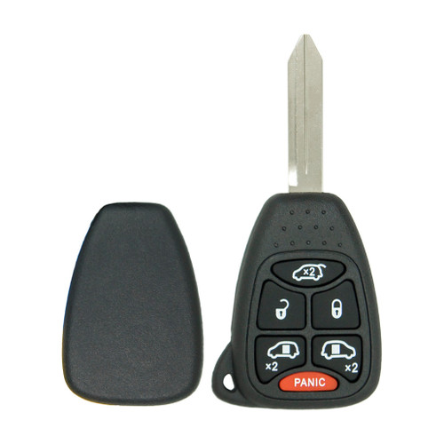 Durashell Rugged 6 Button Remote Key Shell for Chrysler Jeep Dodge M3N5WY72XX by Keyless2Go