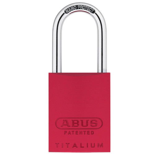 ABUS ABUS TITALIUM 83 Series 83AL/40 S2 Padlock Without Cylinder 1.5-inch Red ABUS