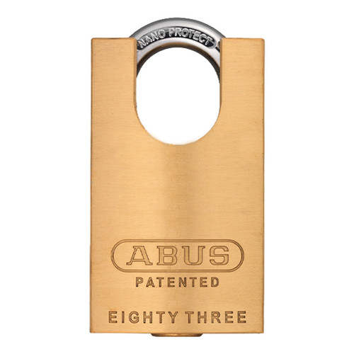 ABUS ABUS 83 Series Padlock 83CS/45 S2 Brass With Shackle Protection Without Cylinder ABUS