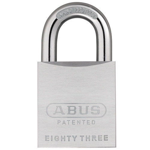 ABUS ABUS 83 Series Padlock - SFIC 83IC/50 Brass/Nickel Body 1-inch Without Cylinder Shop Hardware