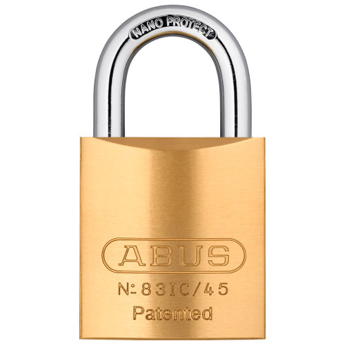 ABUS ABUS 83 Series Padlock - SFIC 83IC/45 Brass 1-inch Hardened Steel Without Cylinder Our Brands