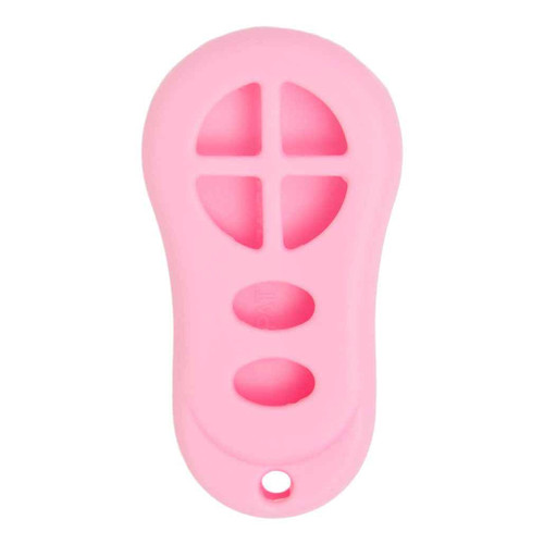 Replacement Silicone Jacket Keyless Remote Cover DDGA36 for Dodge Chrysler 6 Button Remote FCC ID: GQ43VT18T - Pink