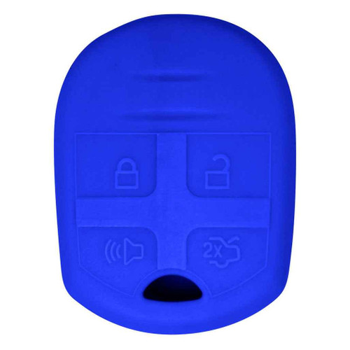 Replacement Silicone Jacket Keyless Remote Cover FRDB54 for Ford - Blue